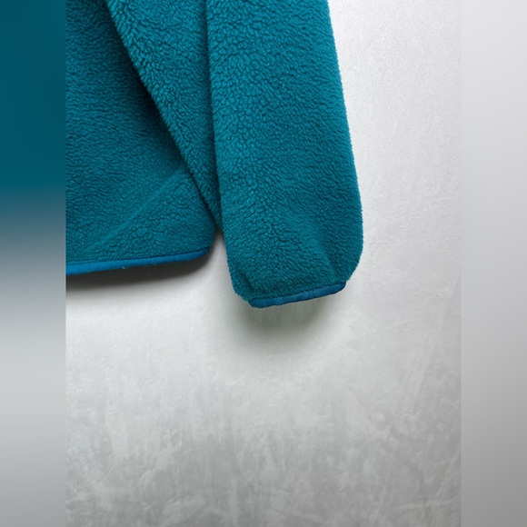 Vintage Patagonia Men Teal Fleece Jacket 90s Full Zip Synchilla Made in USA XXL - Picture 7 of 10